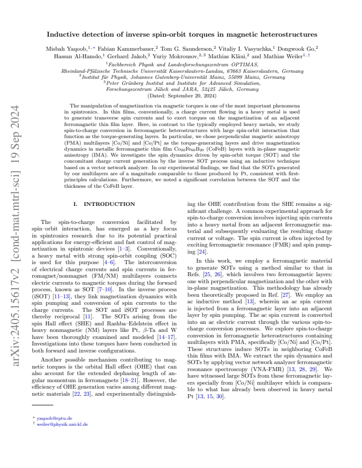 First page