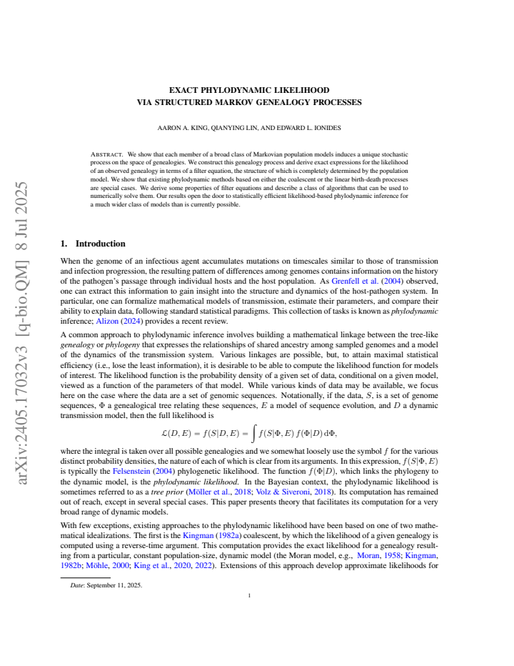 First page