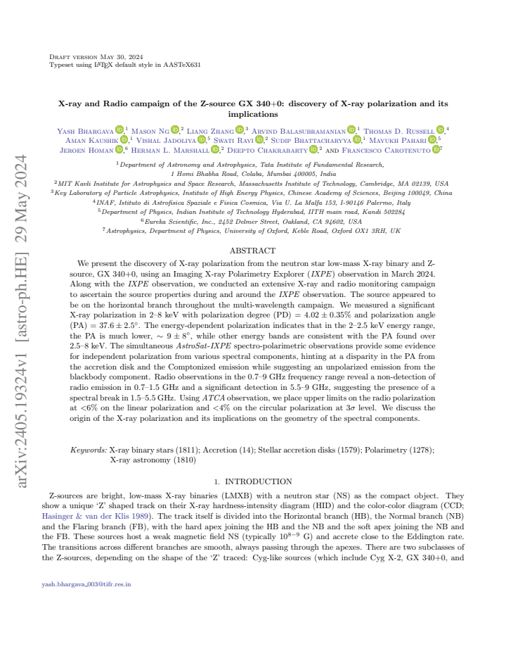 First page
