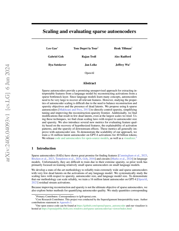 First page