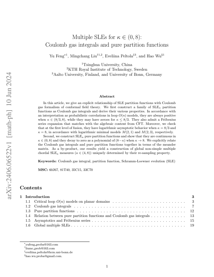 First page