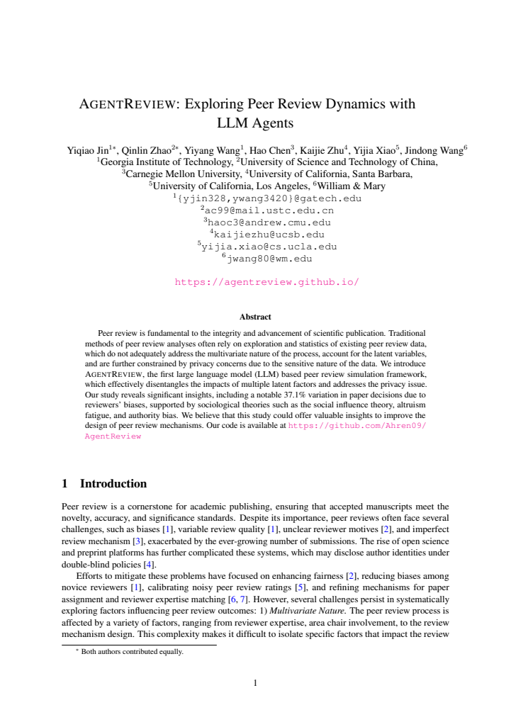 First page
