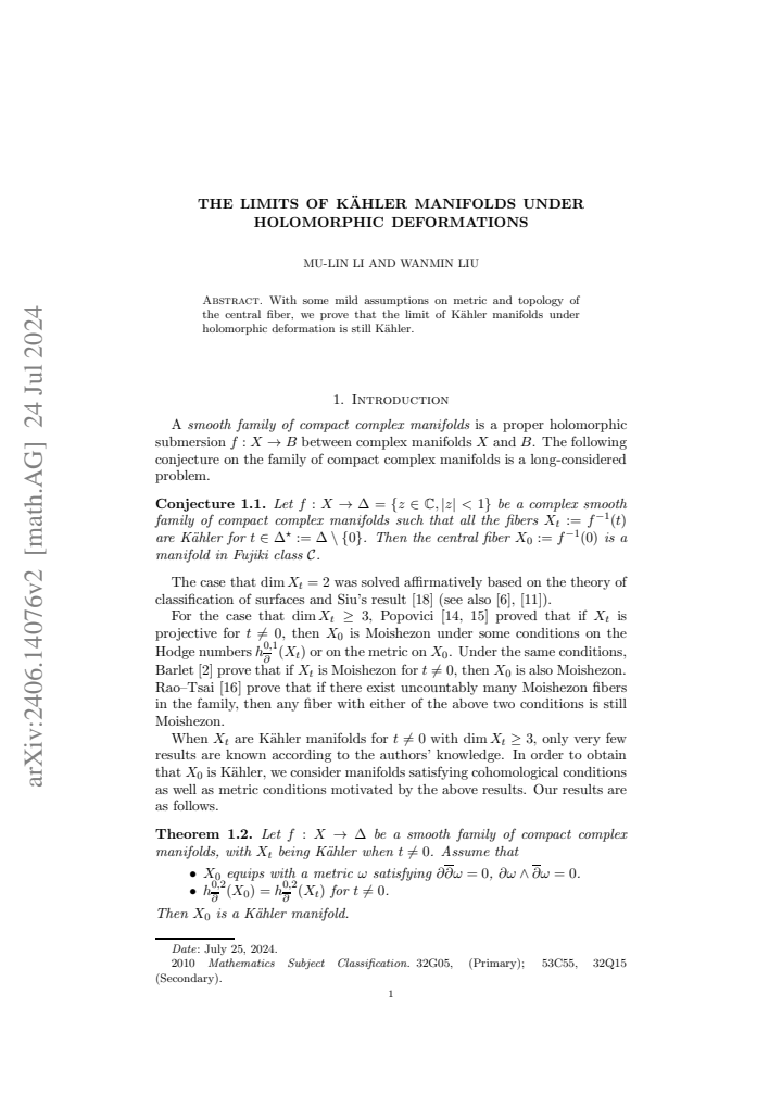 First page