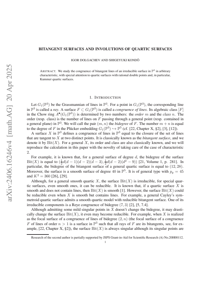 First page