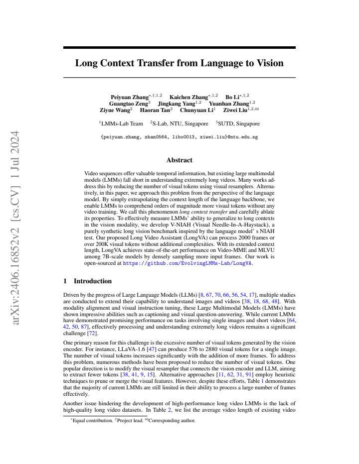 First page