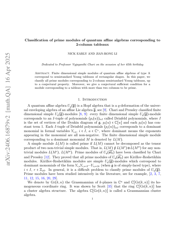 First page