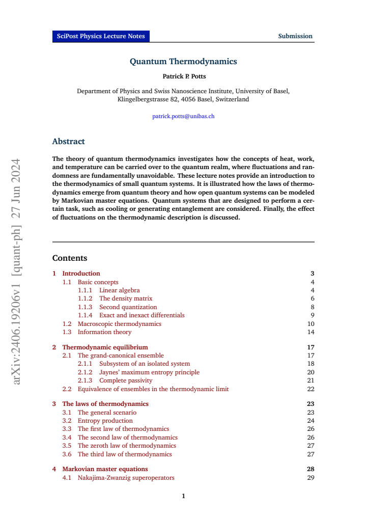 First page