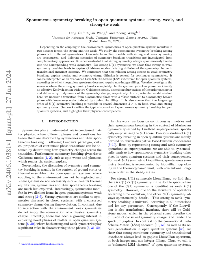 First page