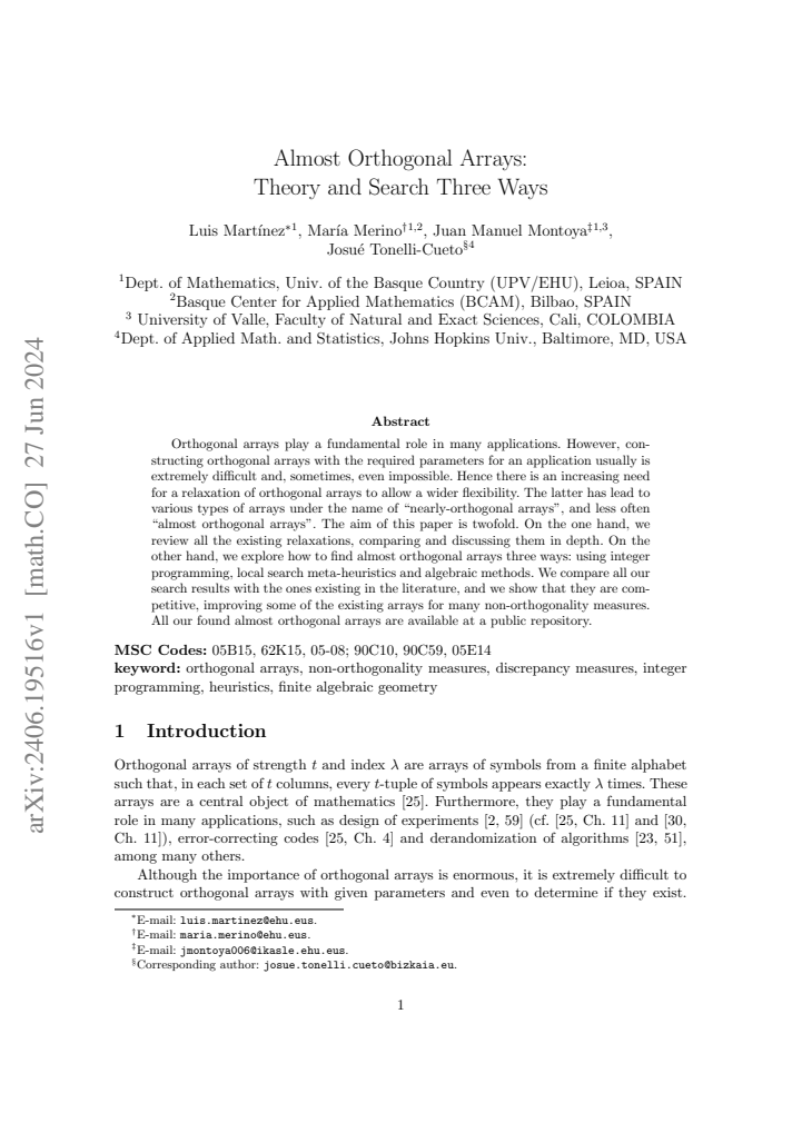 First page