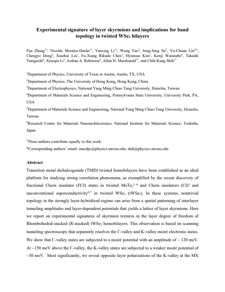First page