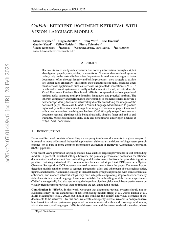 First page