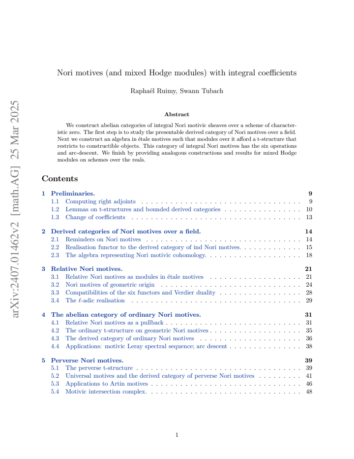 First page