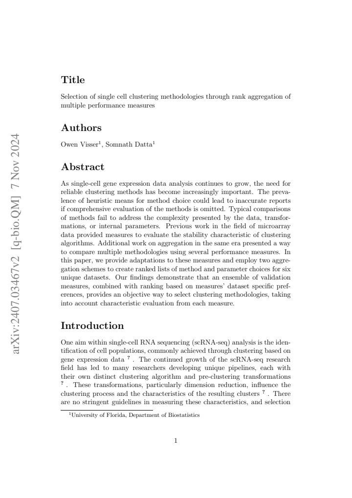 First page