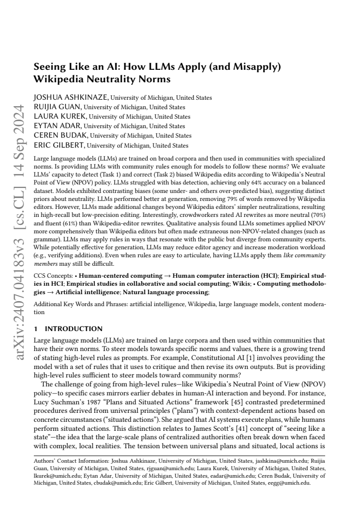 First page