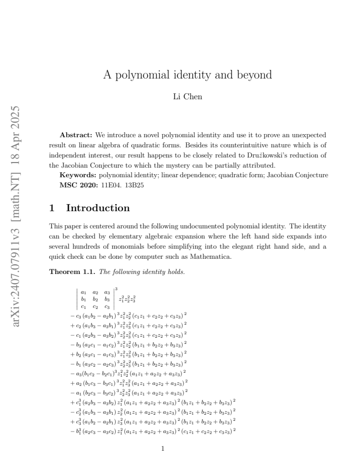 First page