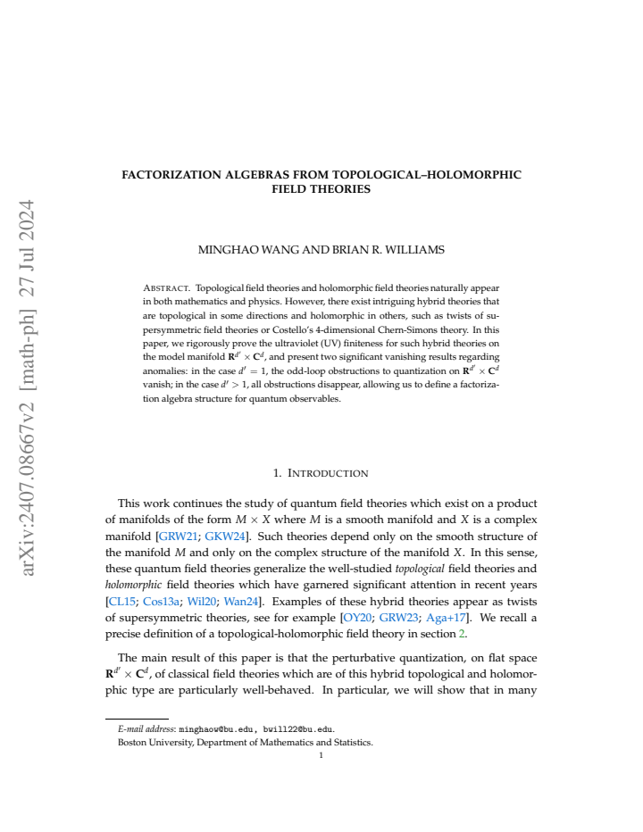 First page