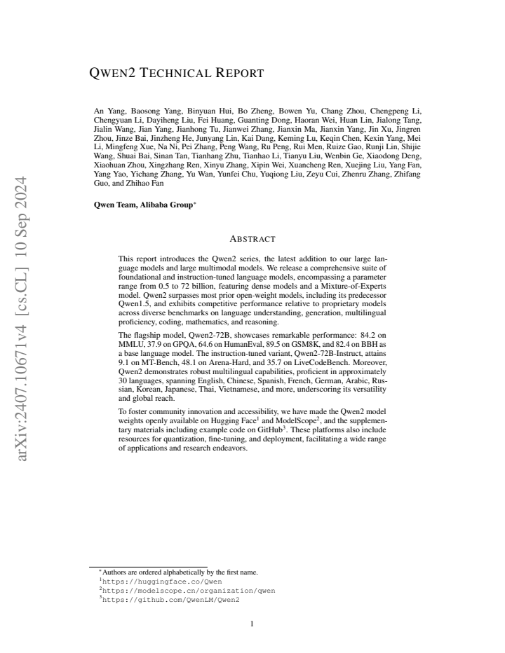 First page