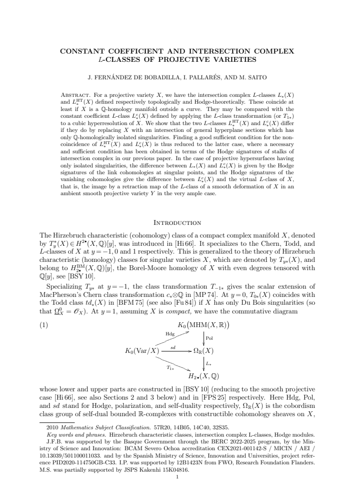 First page