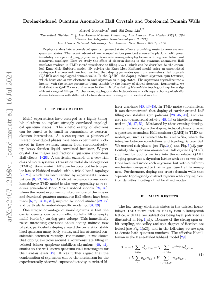 First page