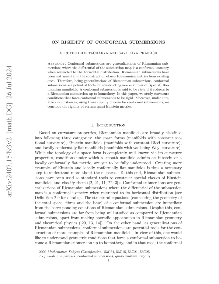 First page