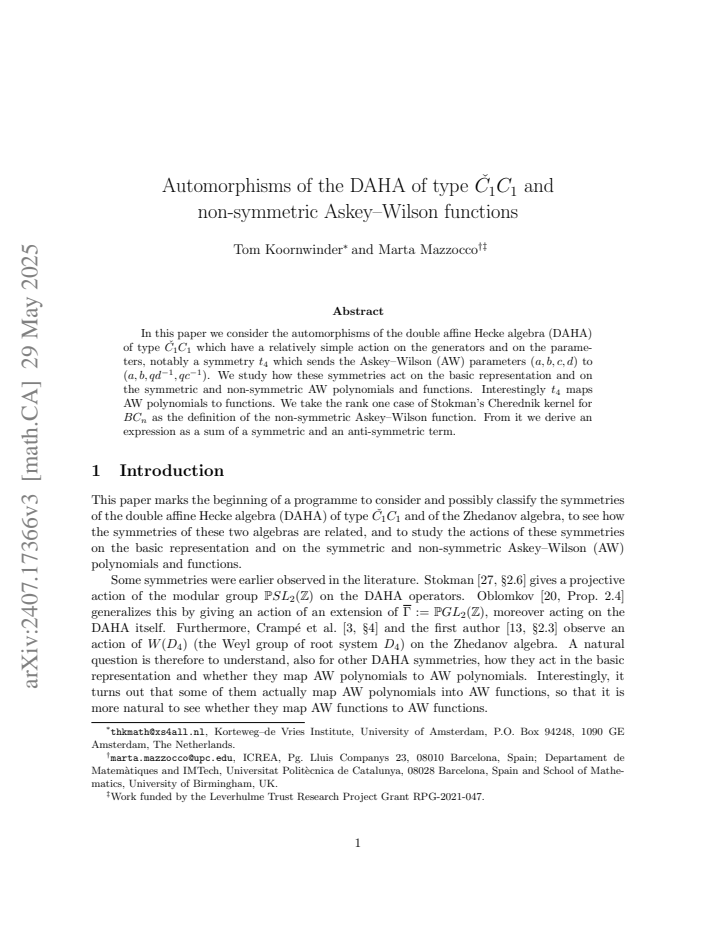 First page