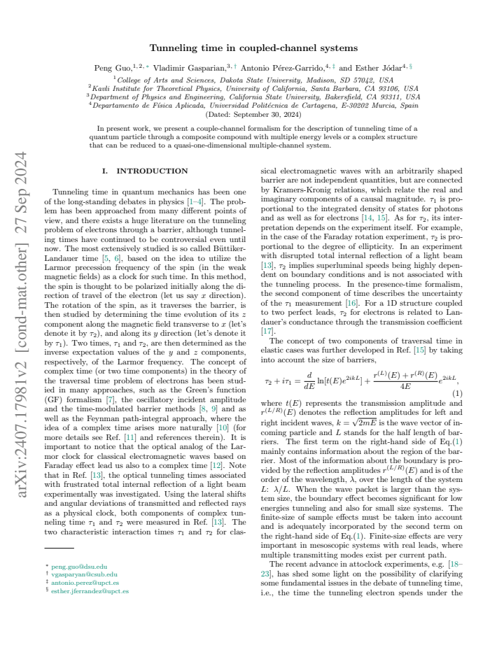 First page