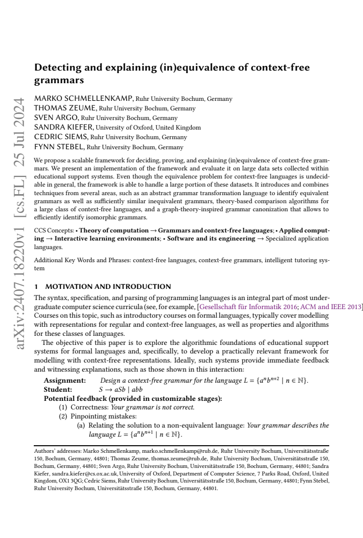 First page