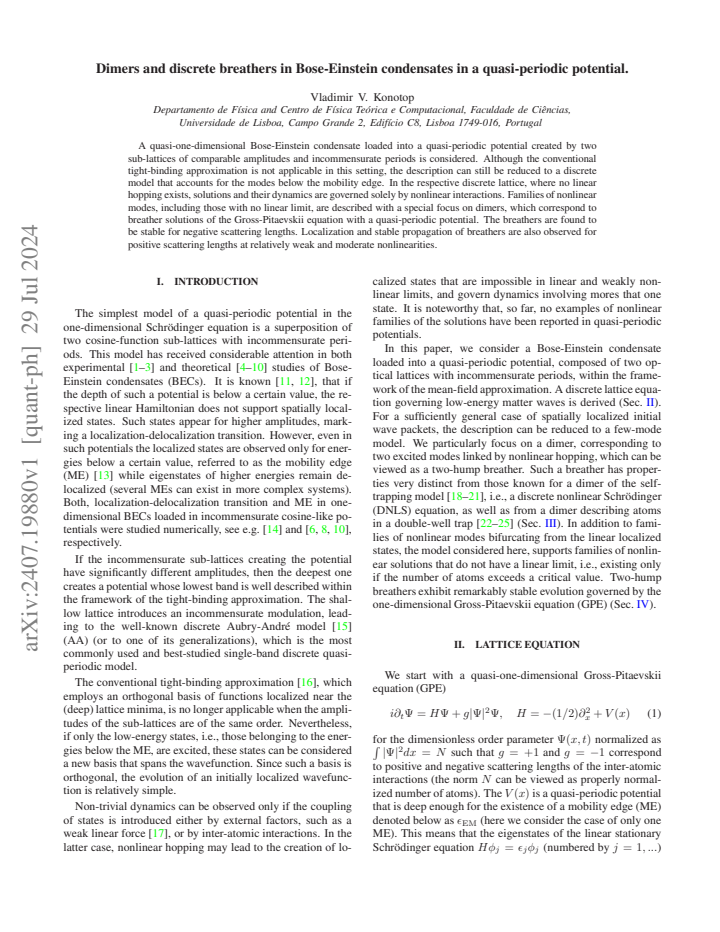 First page