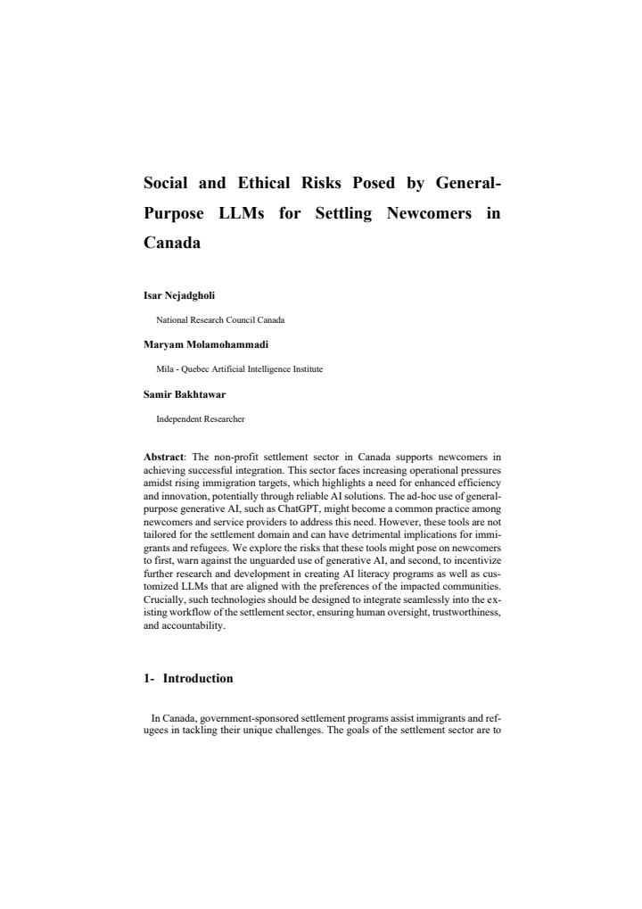 First page