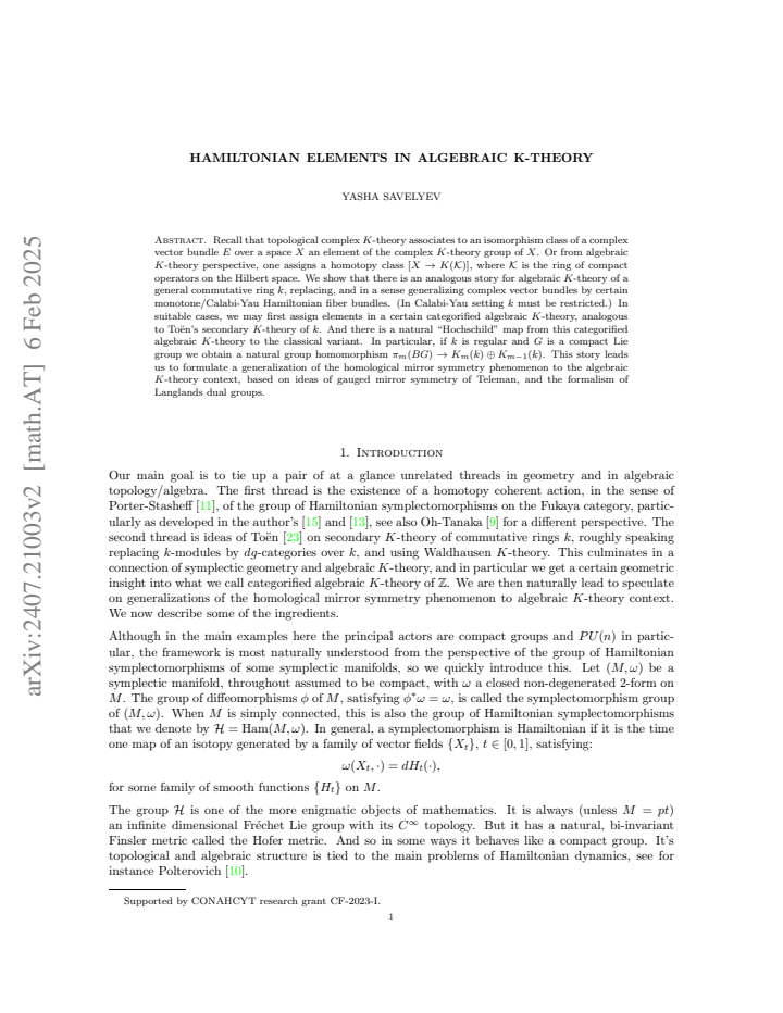First page