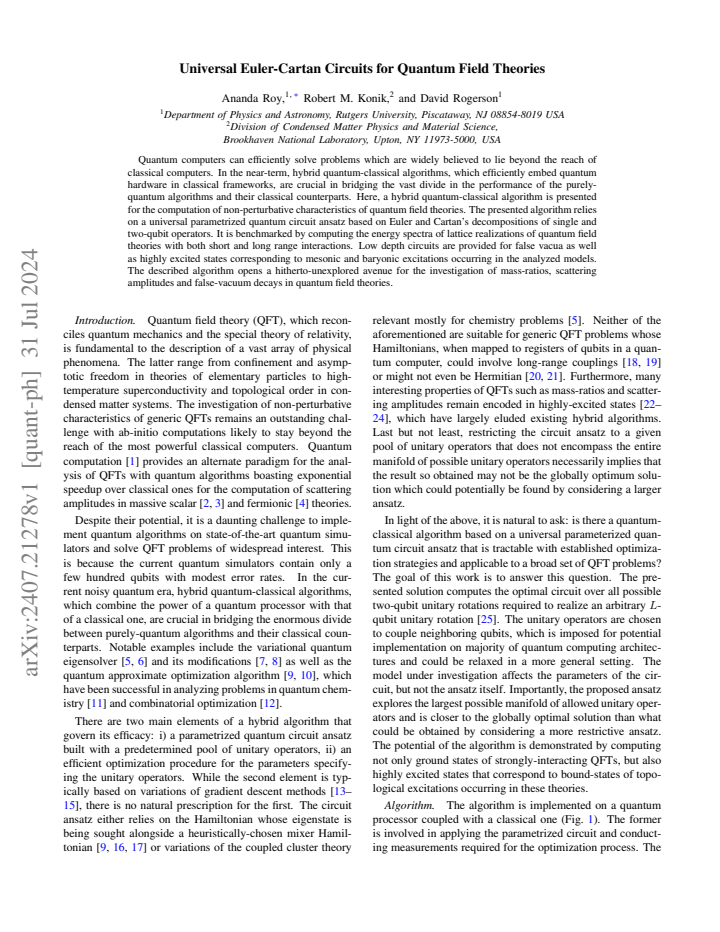 First page