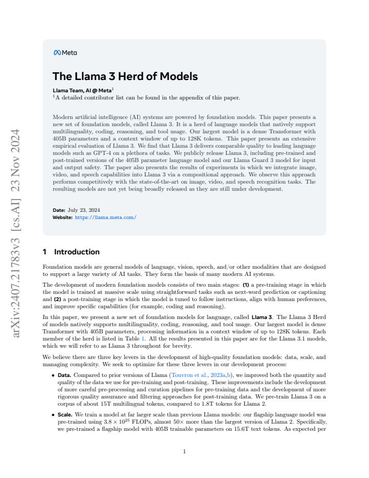 First page