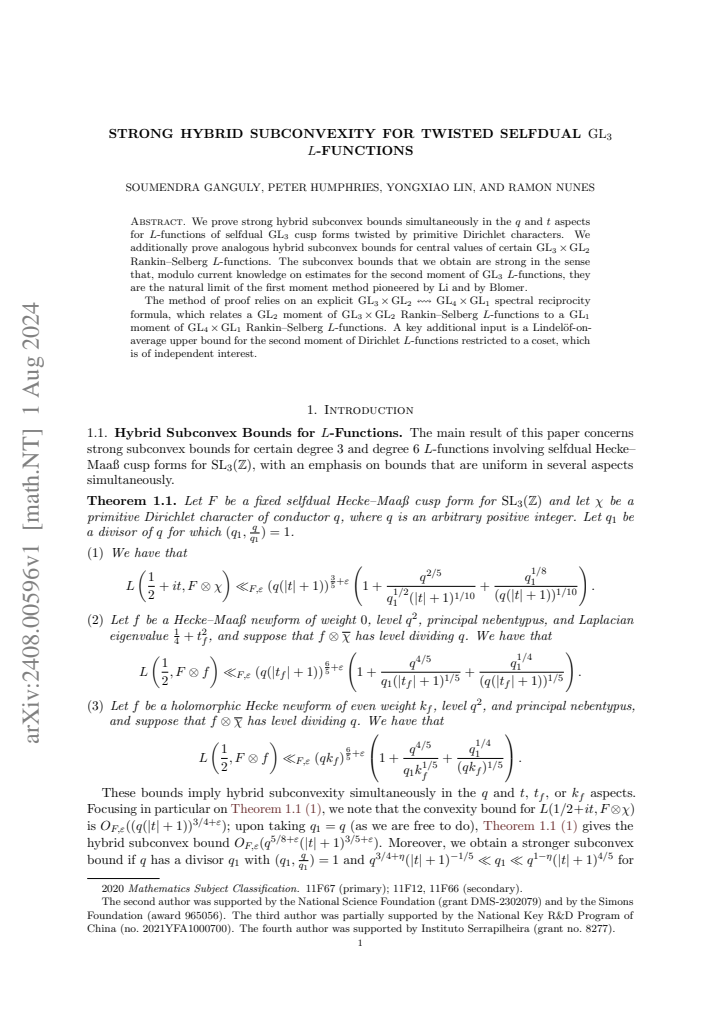 First page