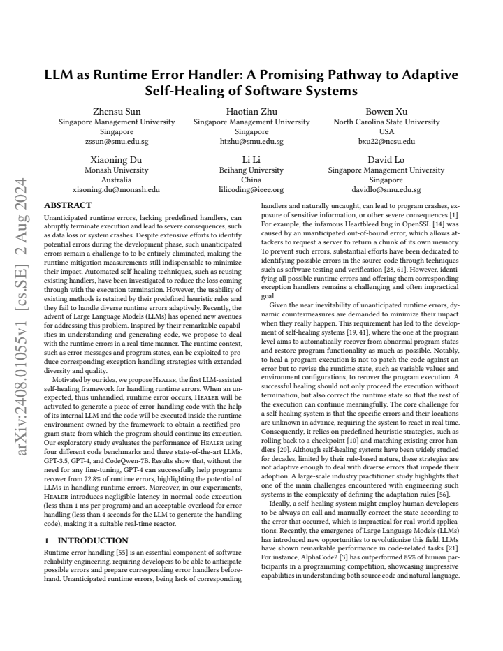 First page