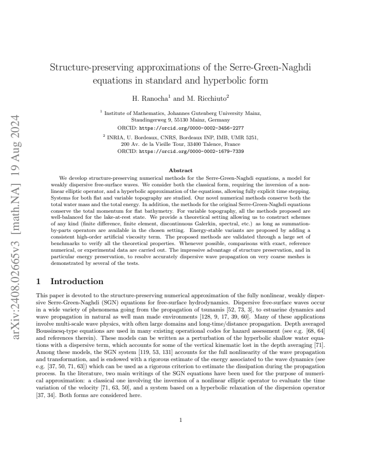 First page