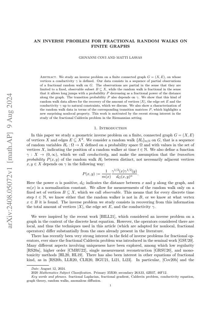 First page