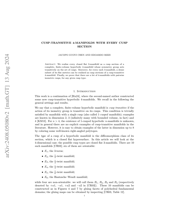 First page