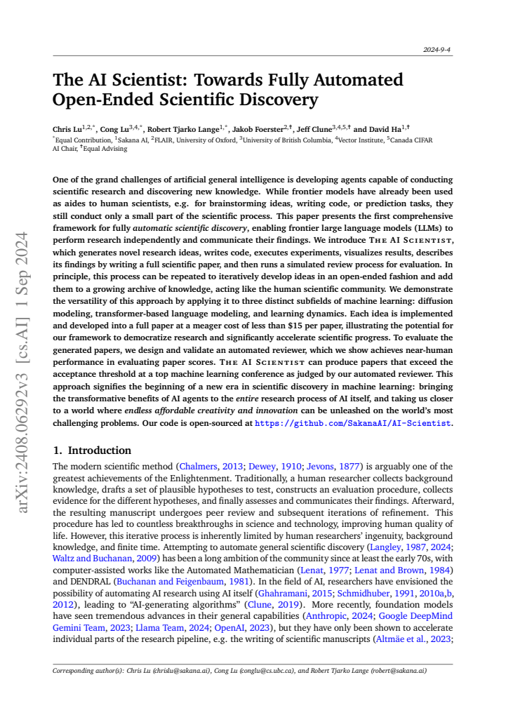 First page