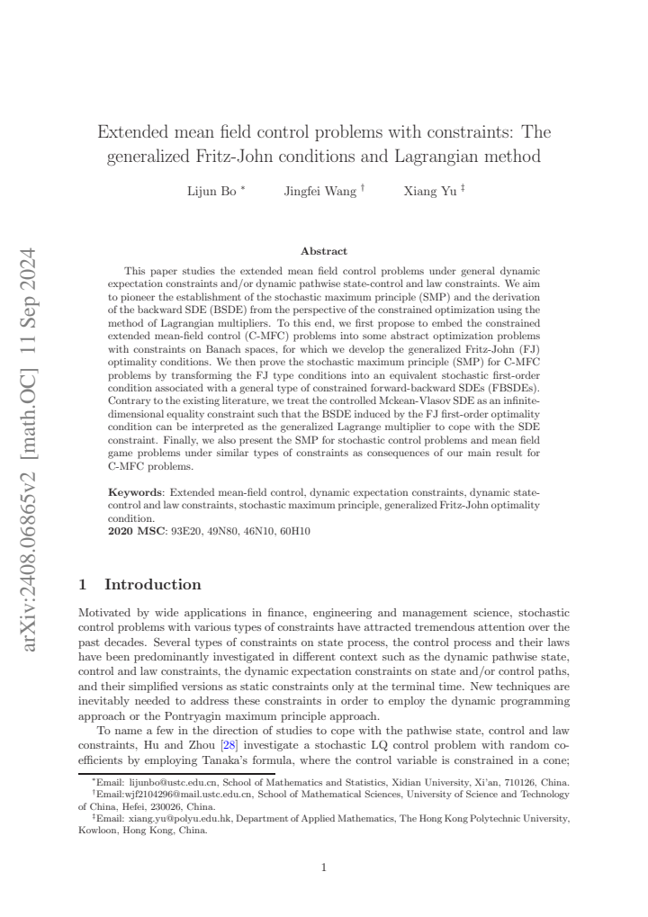 First page