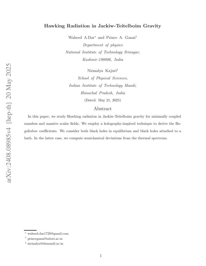 First page