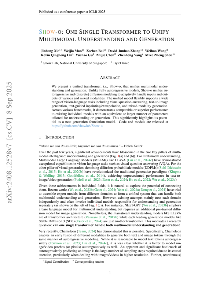 First page