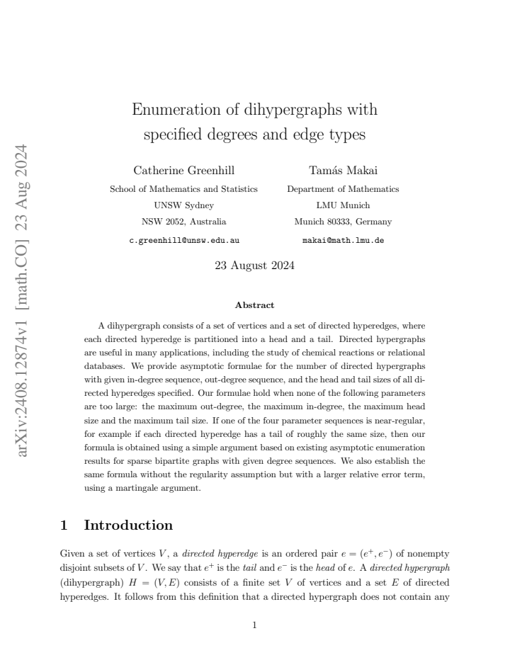 First page