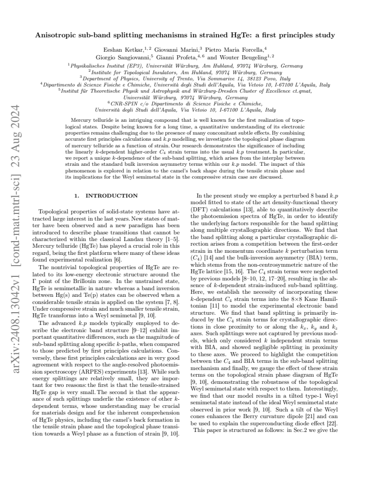First page