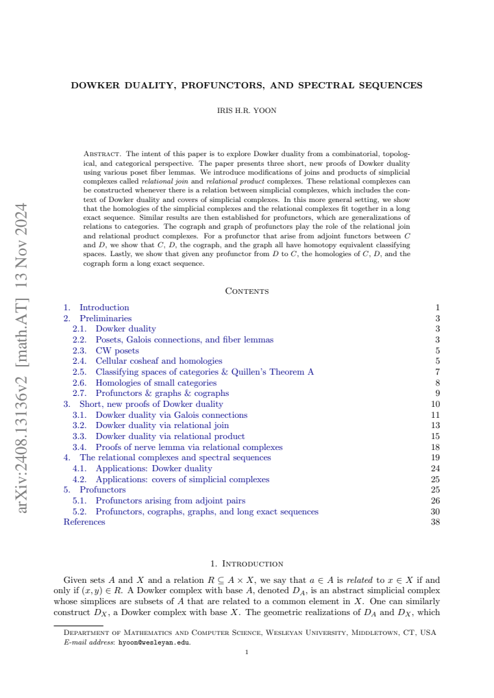 First page