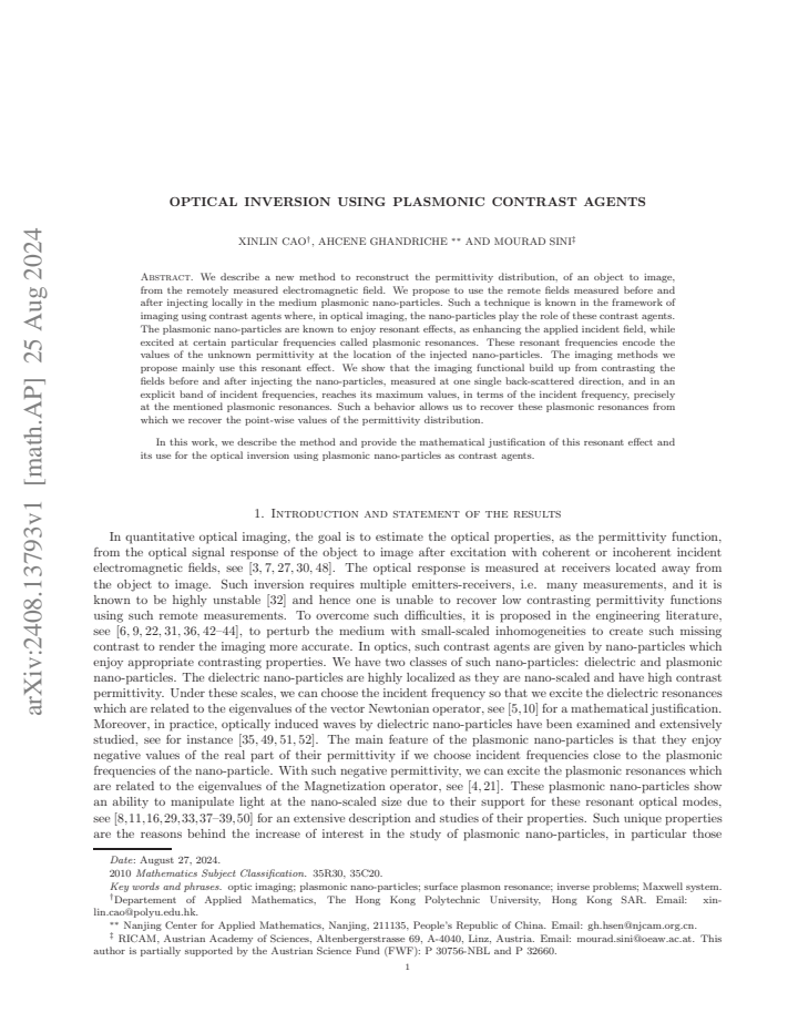 First page