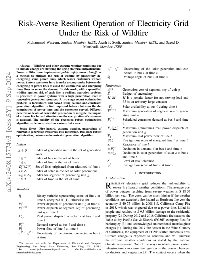 First page