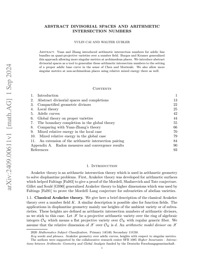 First page