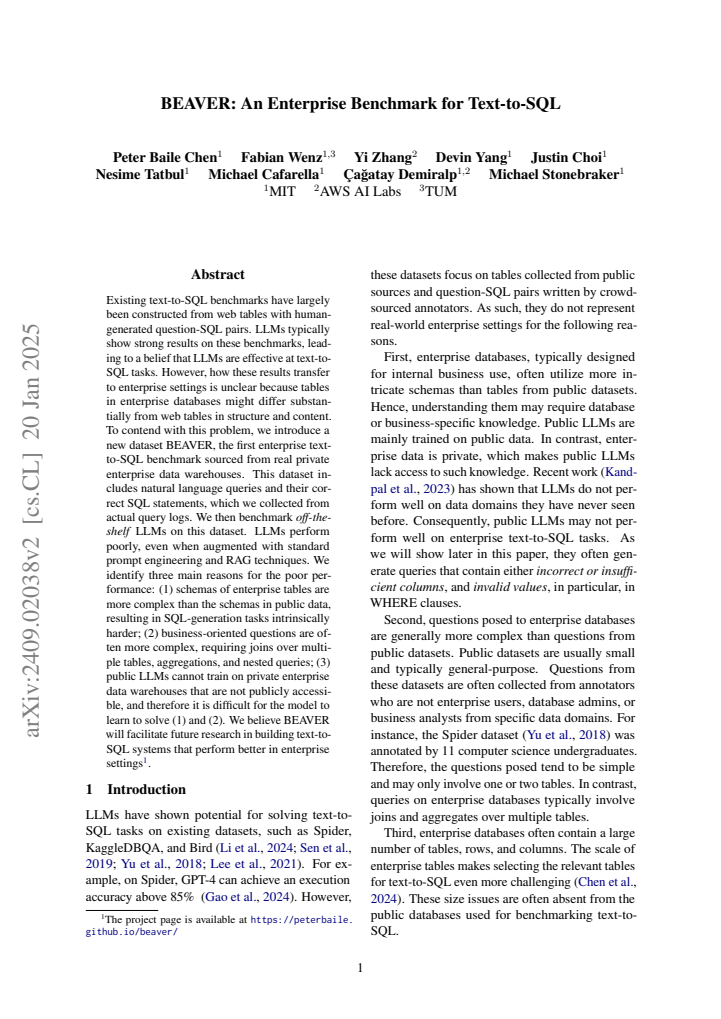 First page