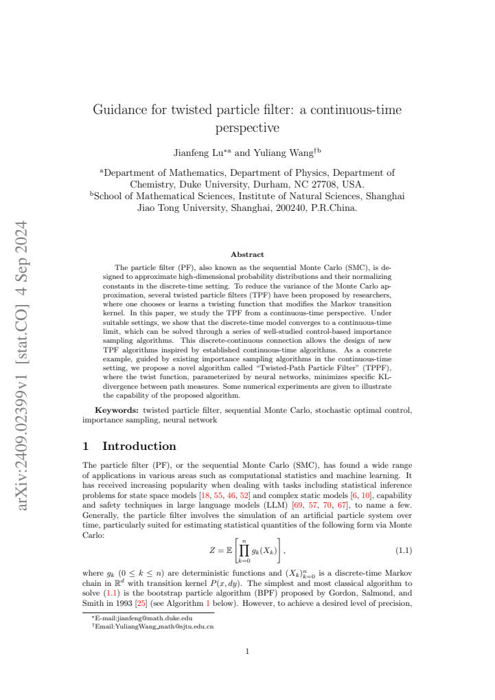 First page