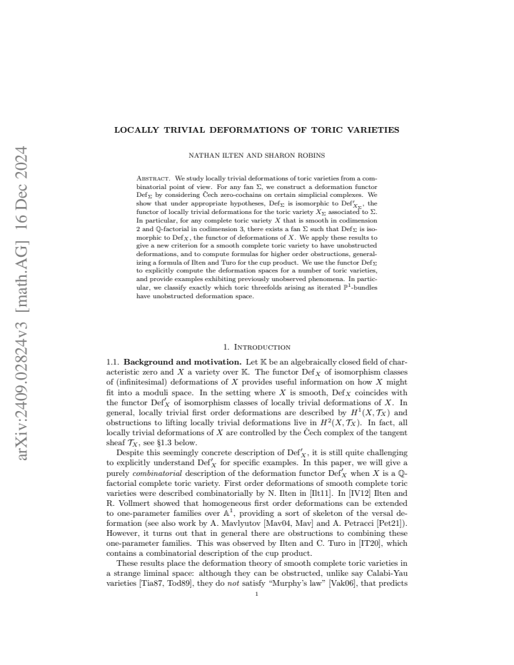 First page